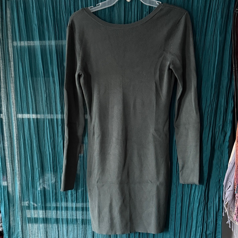 Open Edit Long Sleeve Casual Dress